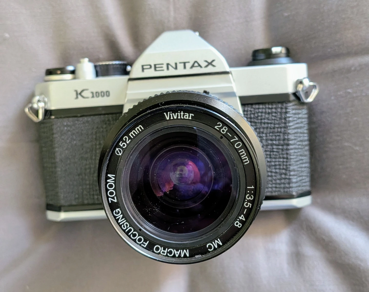 Pentax K1000 Film Camera with Vivitar 28-70mm Lens
