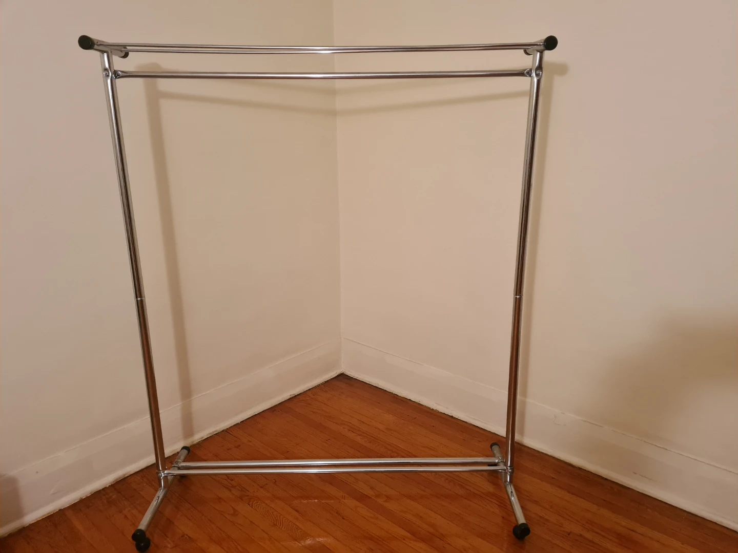 Double Rail Chrome Garment Rack - photo 4