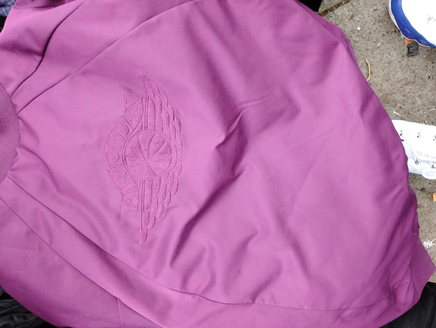 Jordan men's Bomber Jackets in Burgundy - photo 4