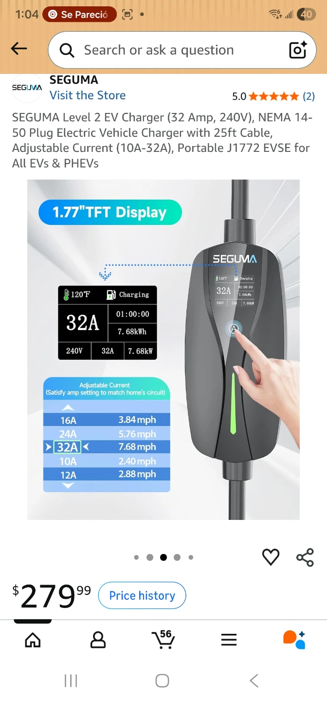 SEGUMA Level 2 Electric Vehicle Charger - photo 5