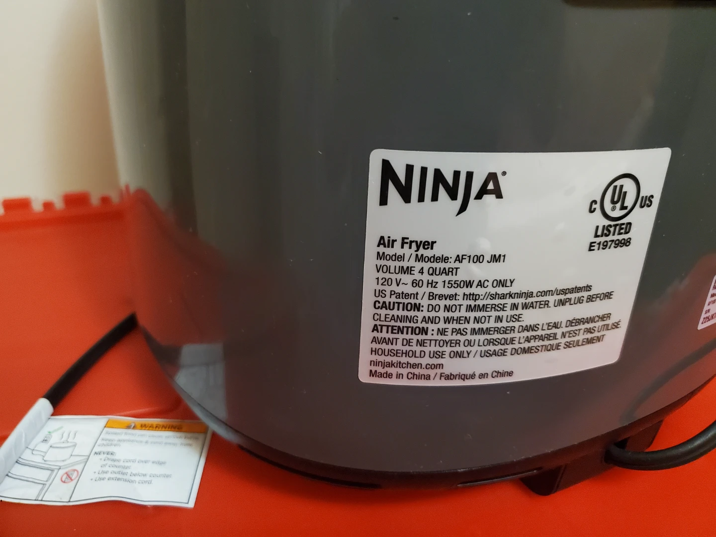 Ninja Air Fryer AF100 JM1 - photo 3