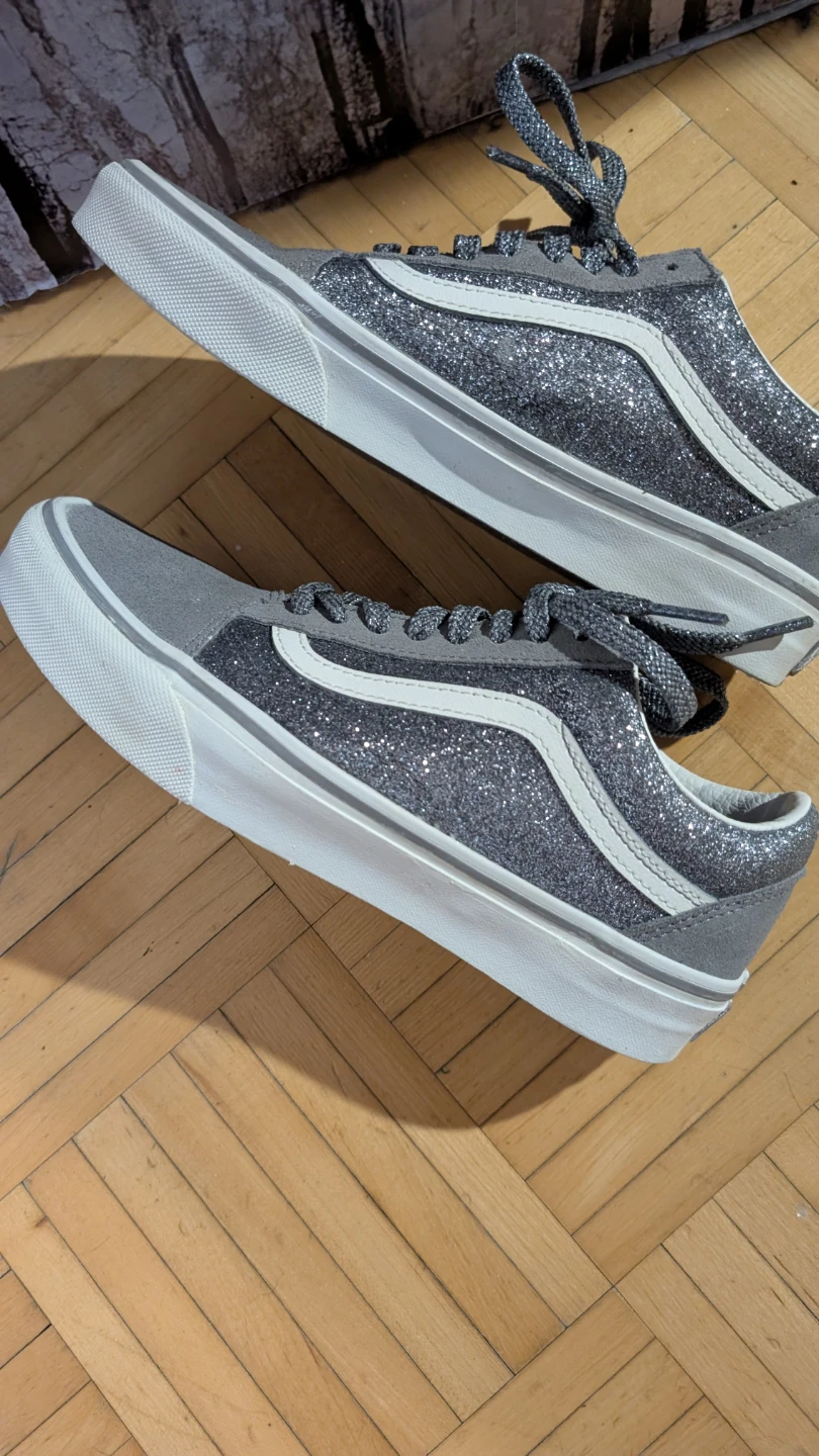 Vans Old Skool Glitter Grey Sneakers - photo 3