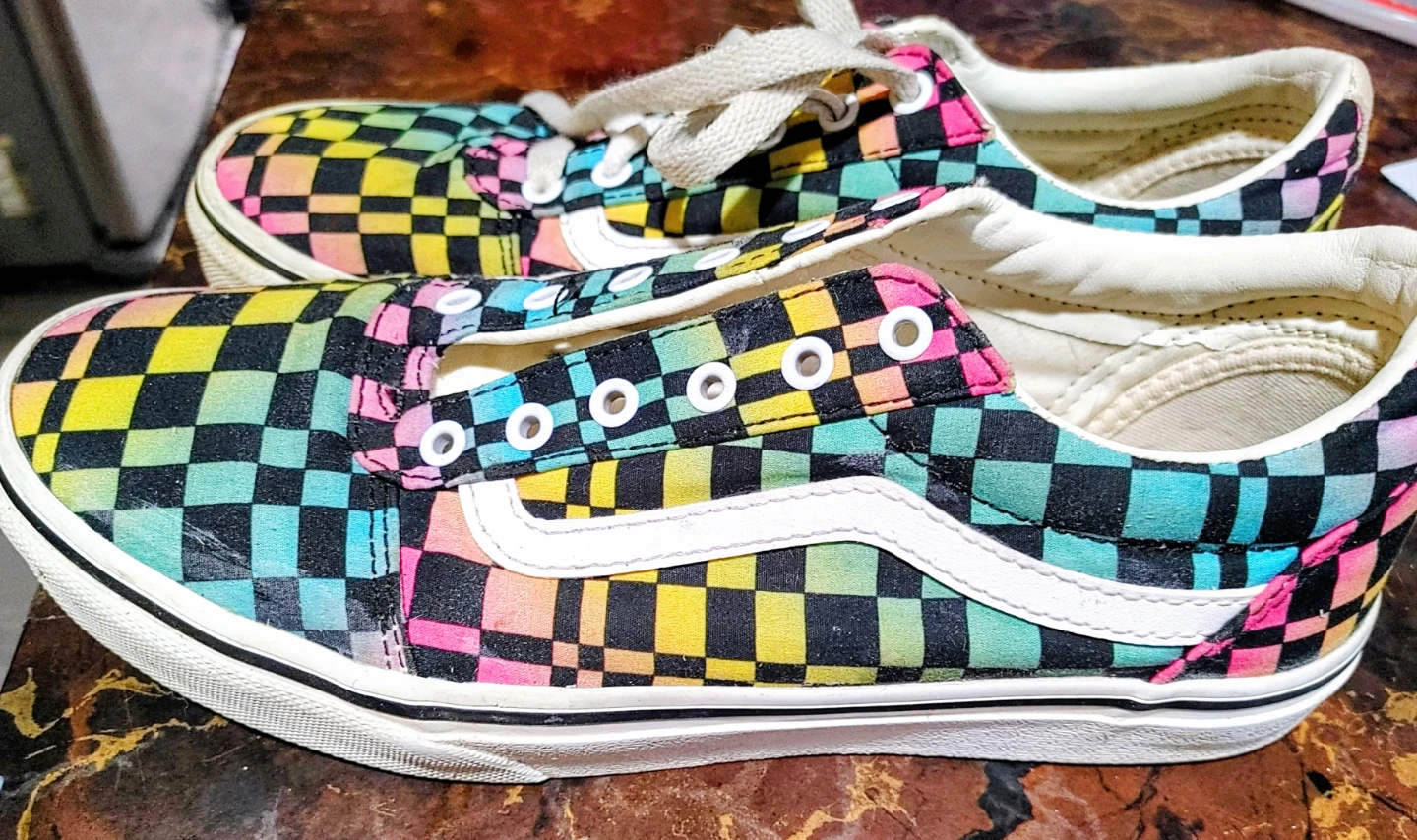 Vans Rainbow Checkerboard Sneakers - photo 2