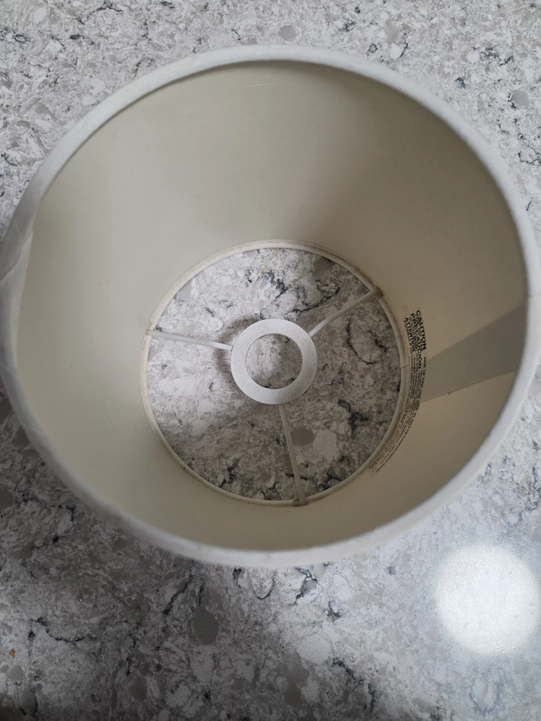 Cream Fabric Lamp shade - photo 2