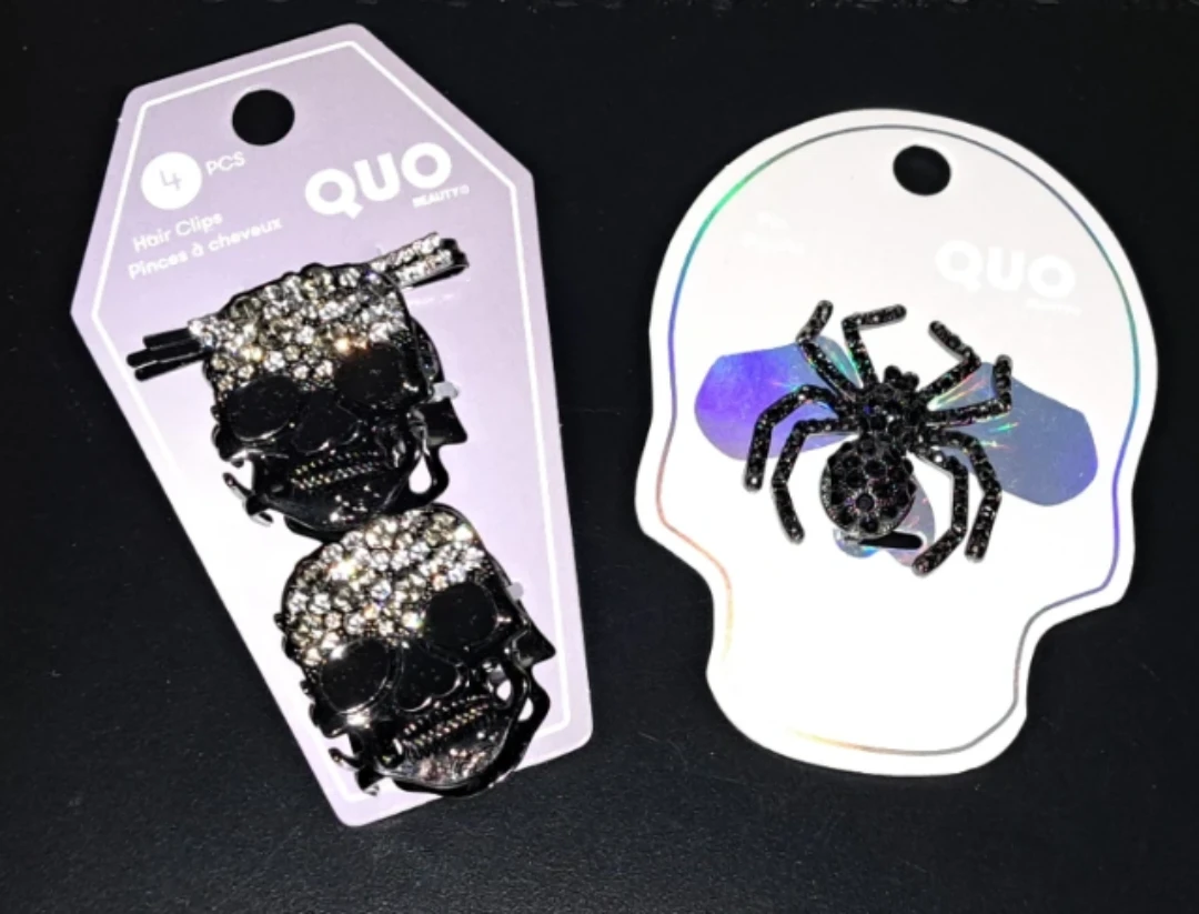 Quo Beauty Skull Hair Clips and Spider Pin Set - photo 4