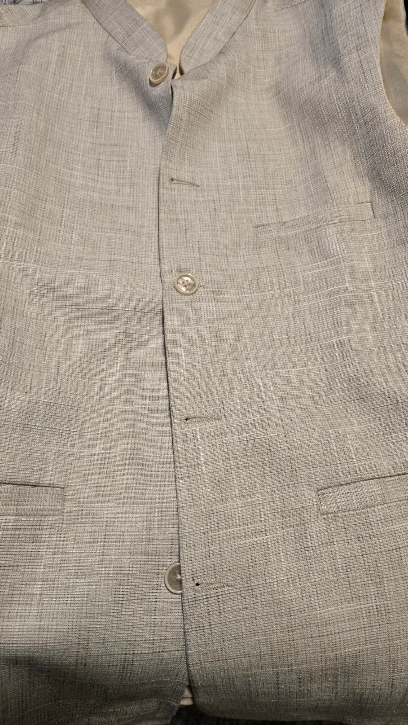 Light Grey Nehru Vest Size 8 - photo 3