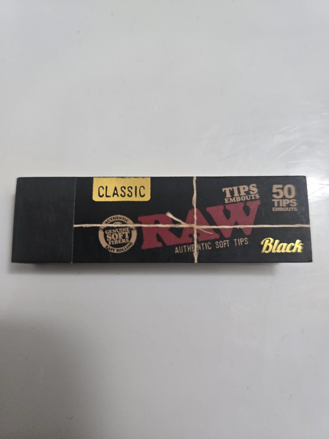 RAW Black Classic Tips - 50 Count
