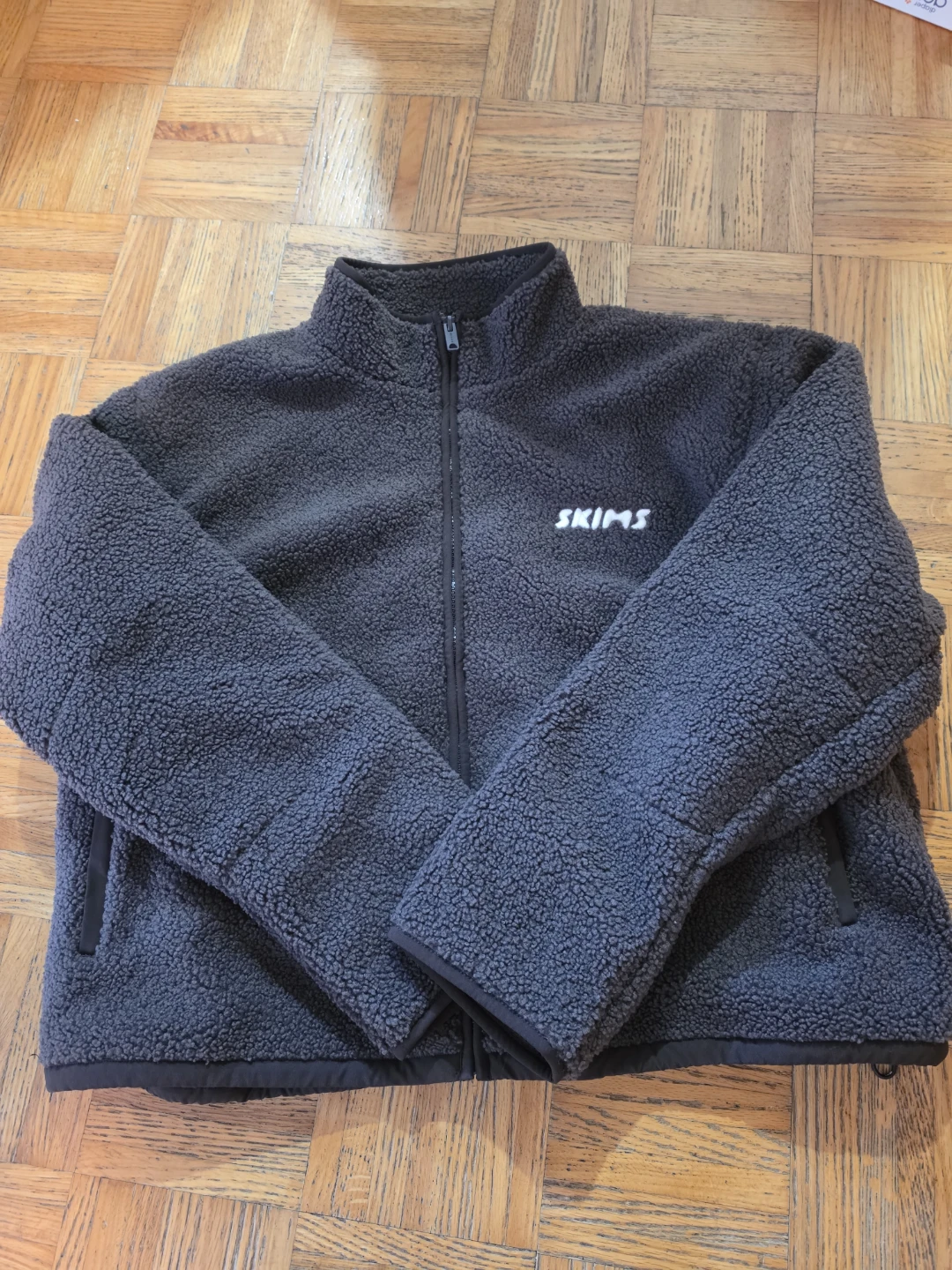 SKIMS Fleece Zip-Up Jacket