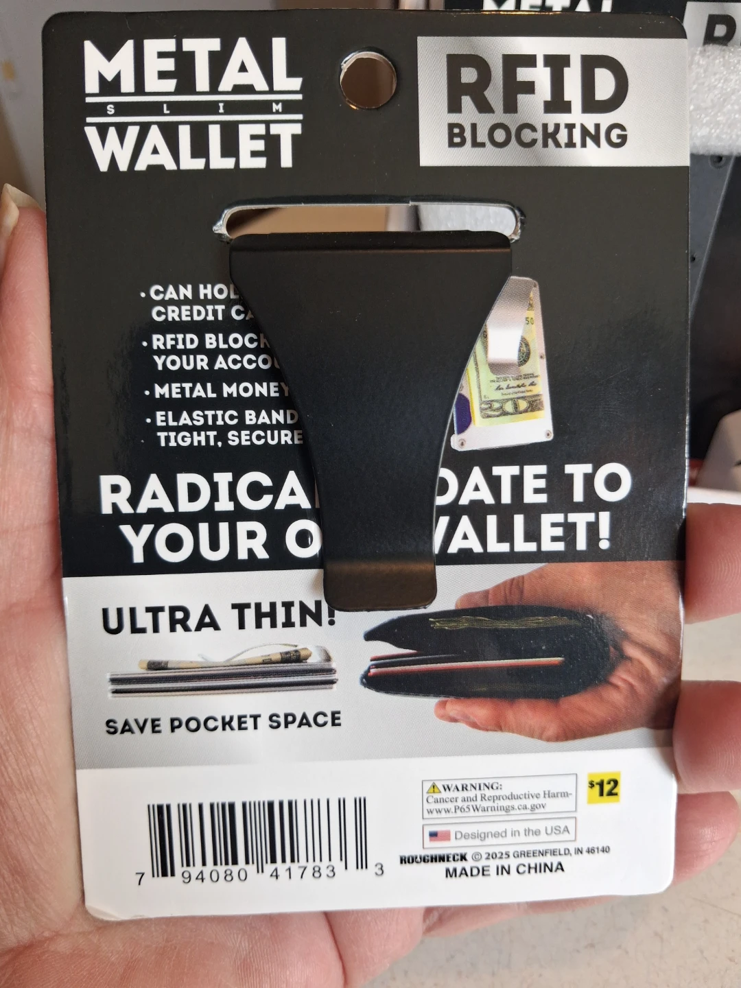 Set Of 3 Roughneck Metal Slim RFID Blocking Wallet - photo 5