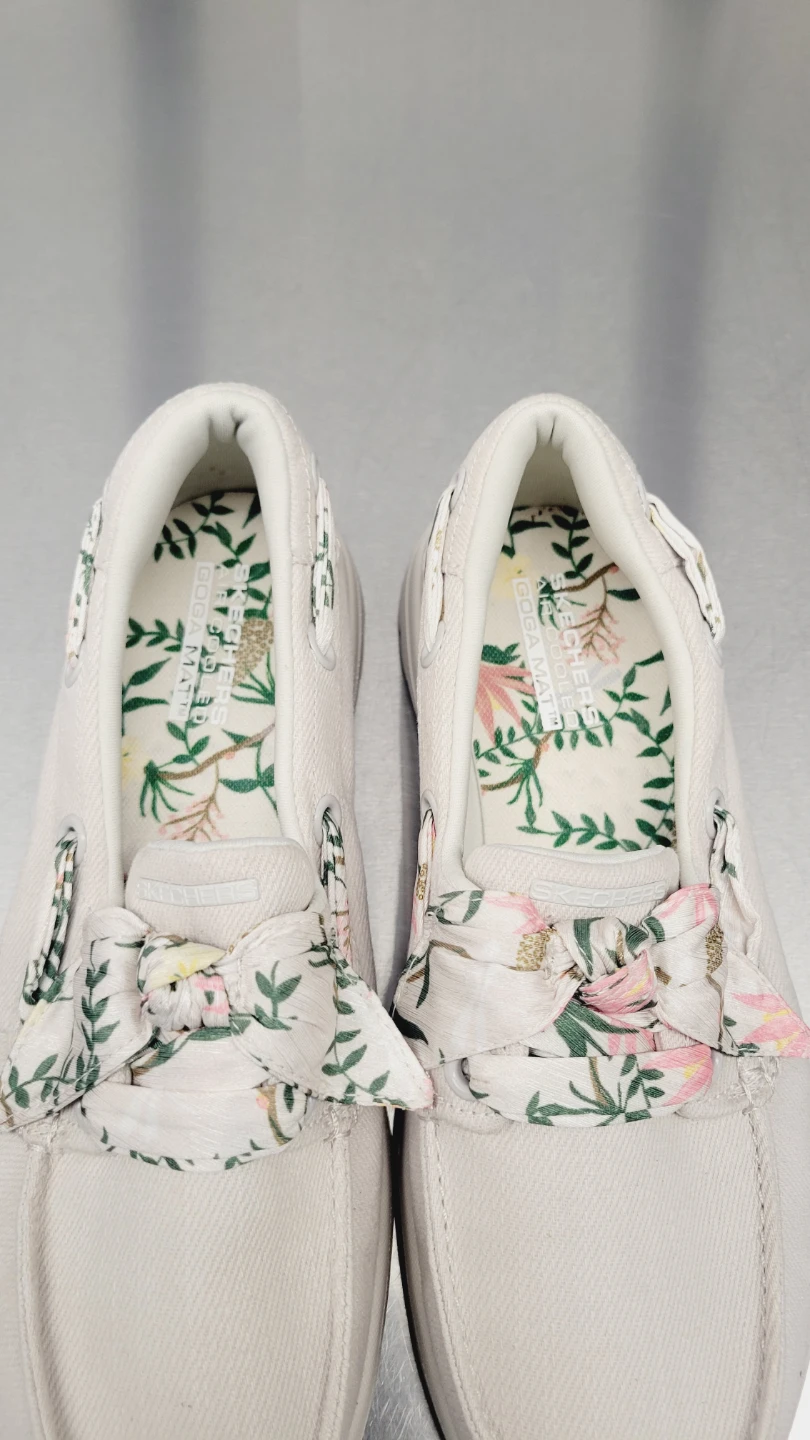 Skechers Women's Floral Slip-On Shoes Natural - photo 2