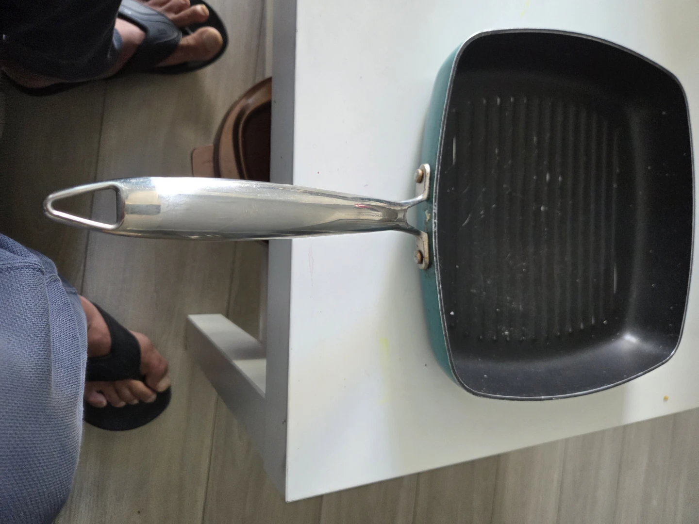 Square Teal Grill Pan - photo 4