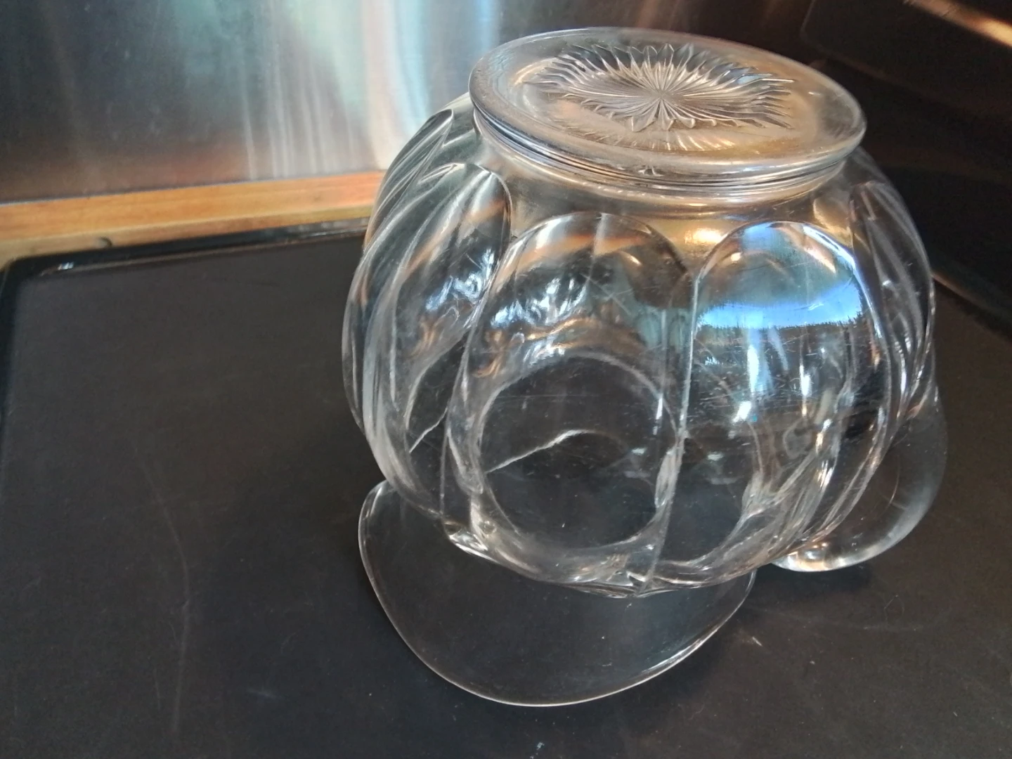 Vintage HEISEY Glass Colonial Puritan #341 Thick Crystal - photo 4