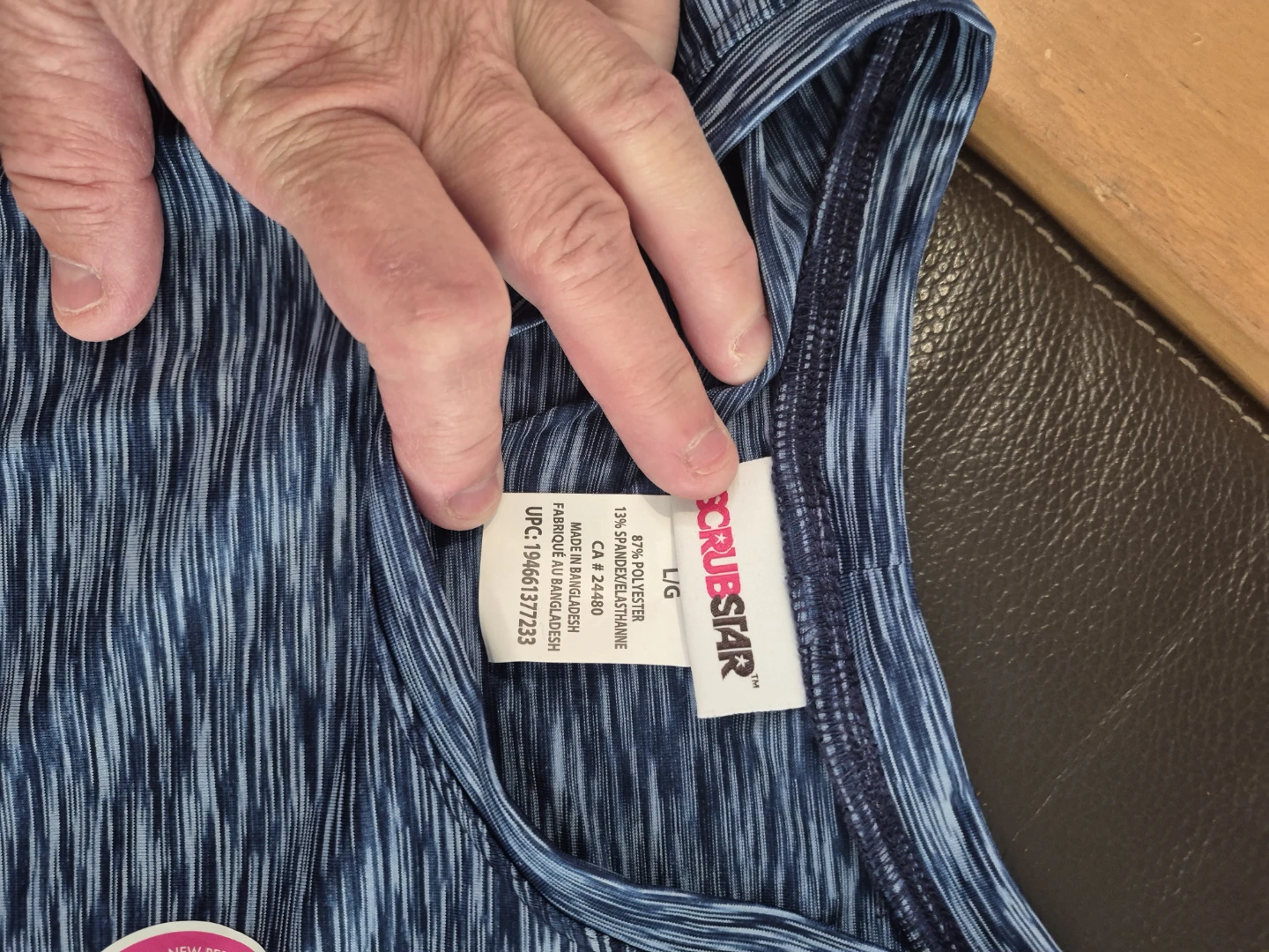 Scrubstar Long Sleeve Active Top Blue L/G - photo 2
