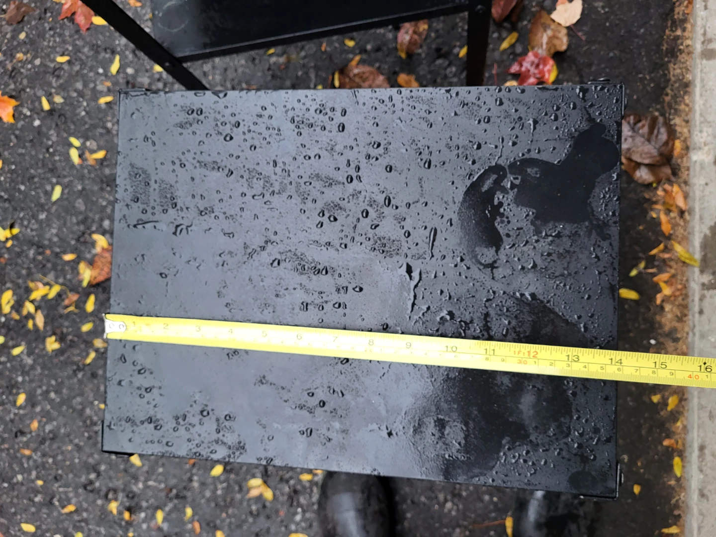 Set of 2 Black Metal Ikea Side Tables - photo 3