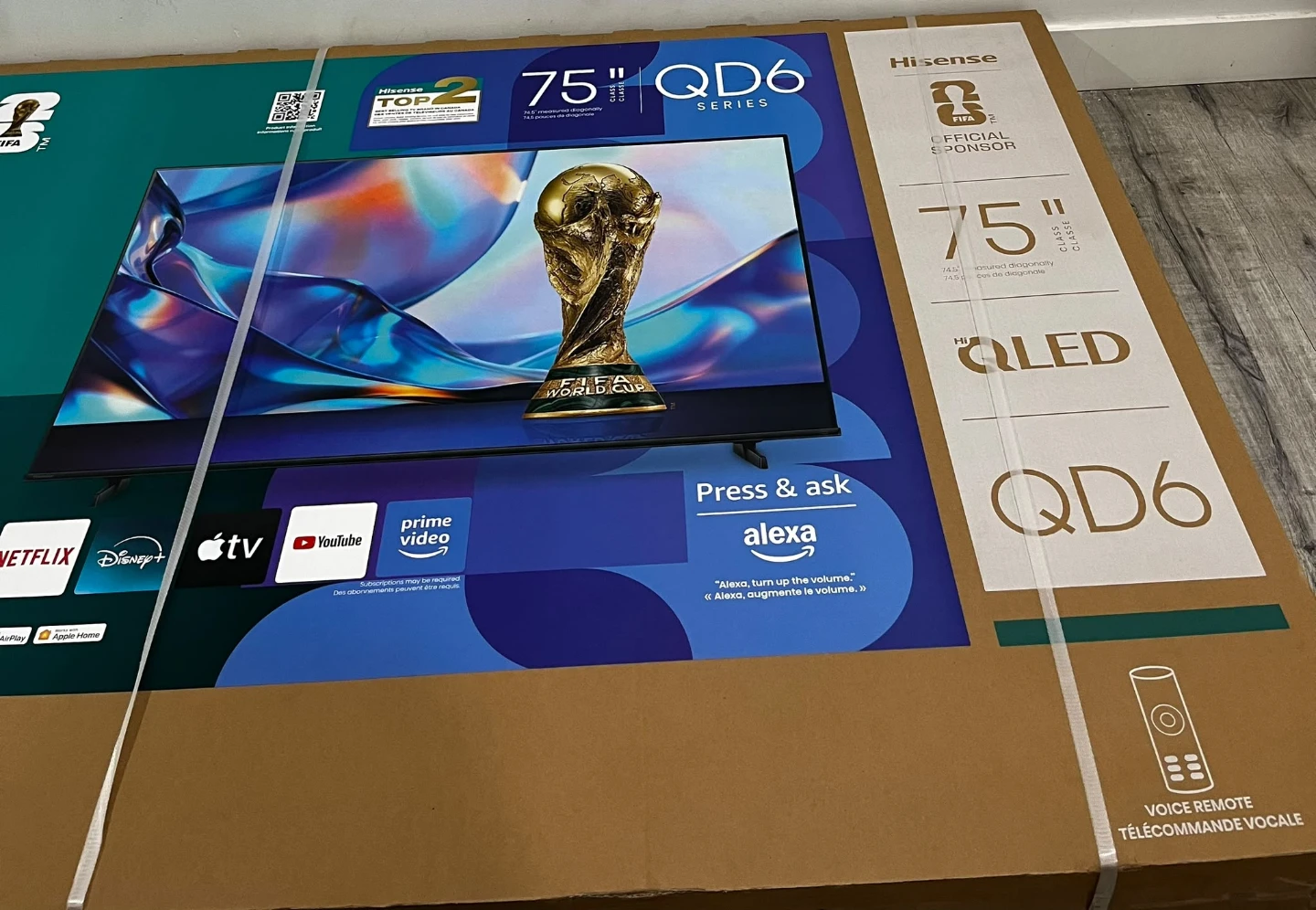 Hisense 75-inch QD6 Series QLED 4K Smart Fire TV - photo 3