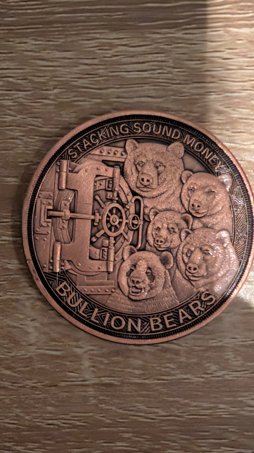 Bullion Stackers Black Bear Copper Round - photo 2