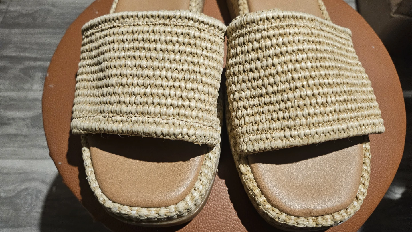 Steve Madden Raffia Platform Slide Sandals - photo 5
