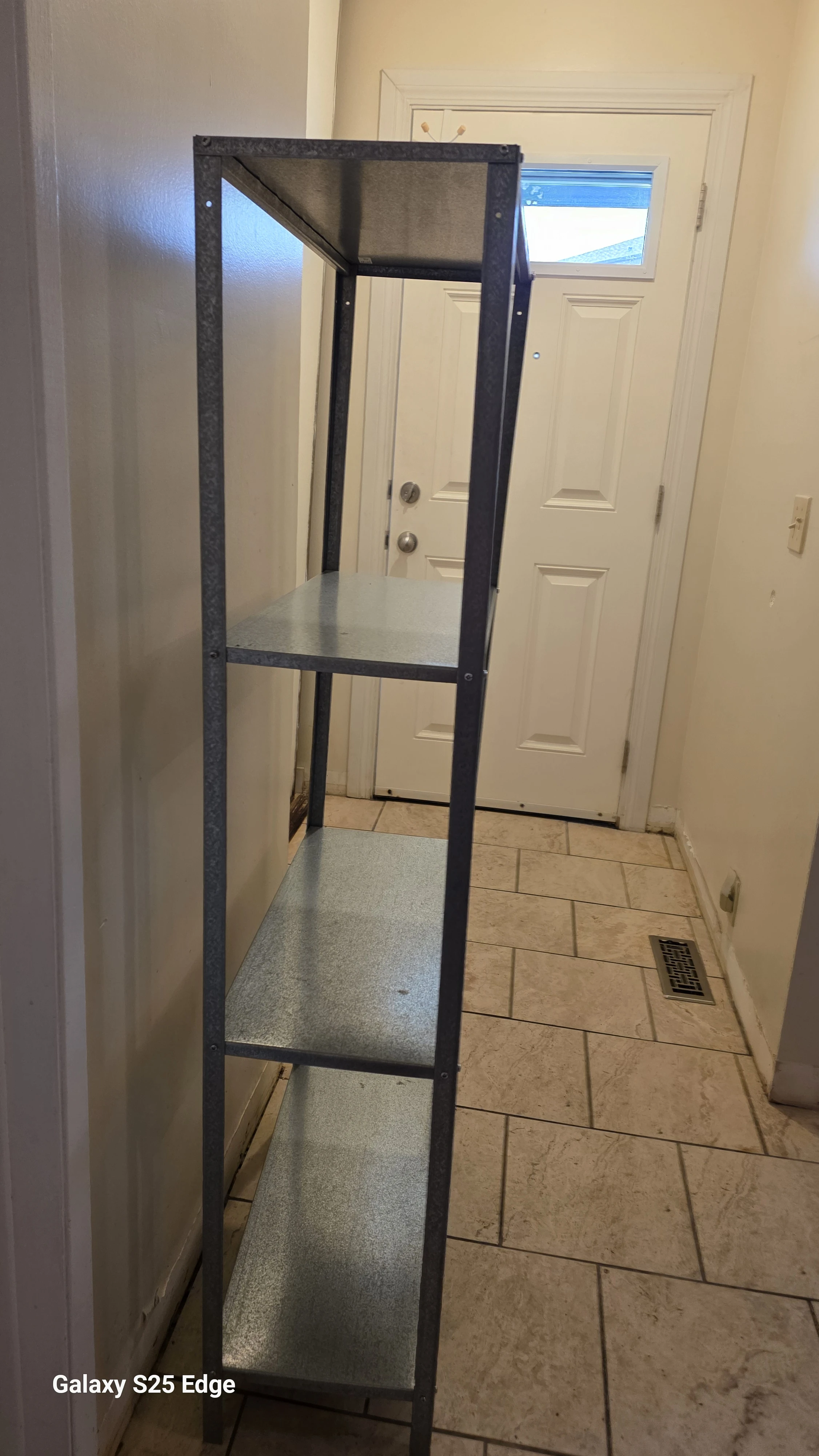 Galvanized Steel 4-Tier Shelving Unit