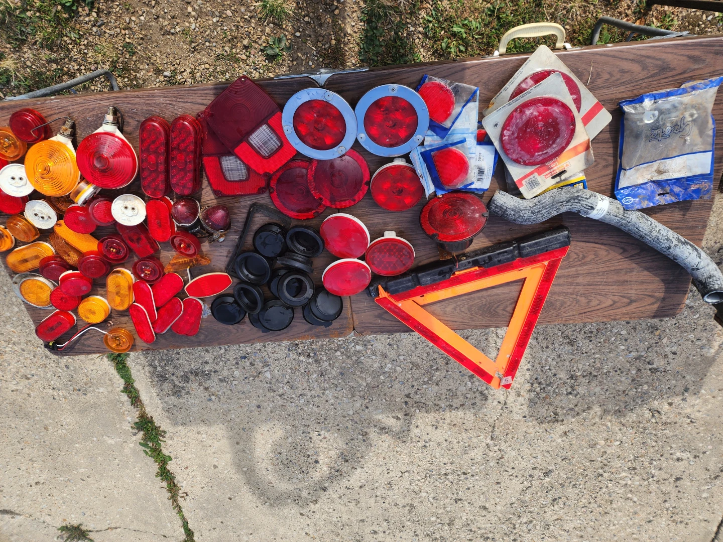 Assorted Automotive Trailer Lights and Reflectors