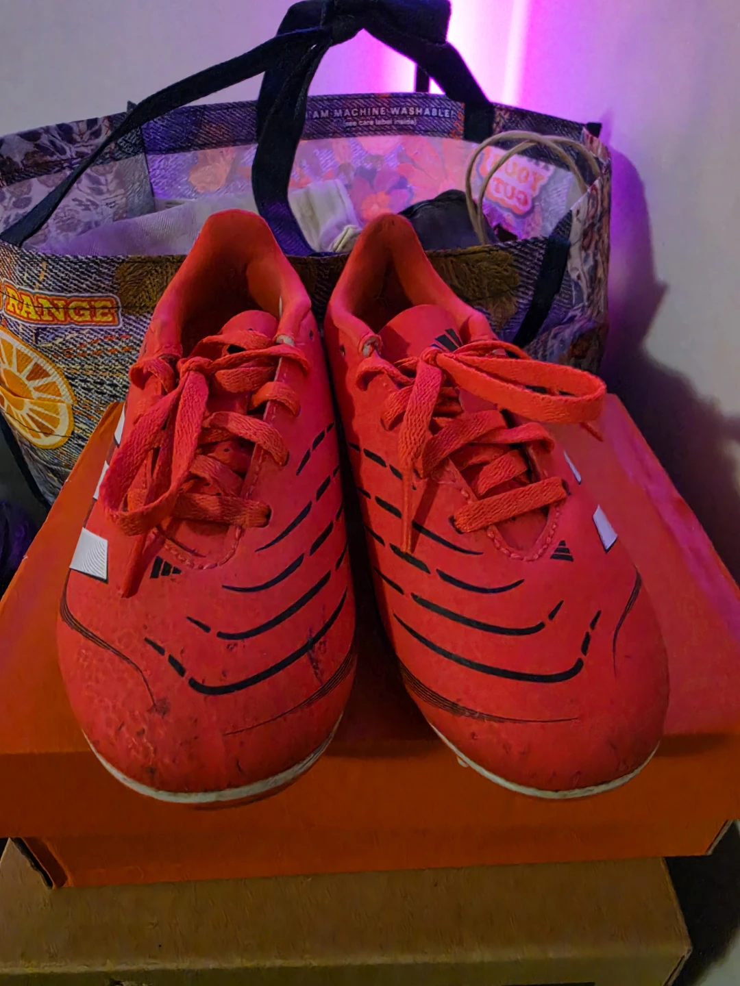 Adidas Kids Soccer Cleats Red