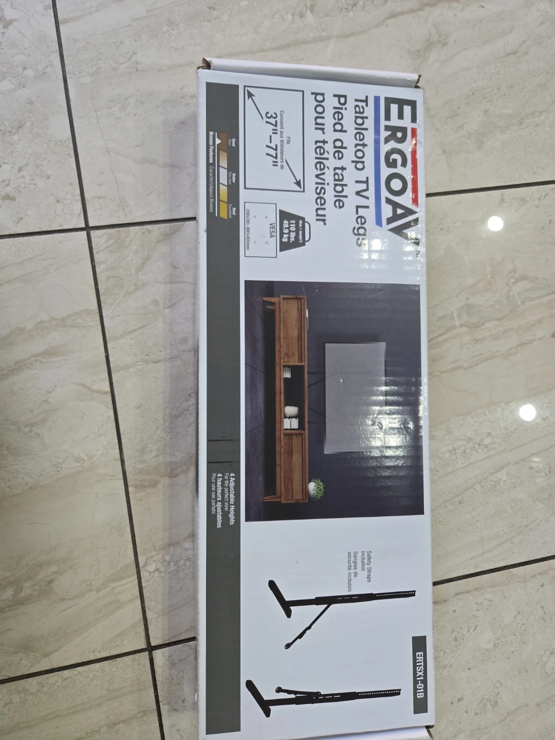 ERGOAV Tabletop TV Legs Stand