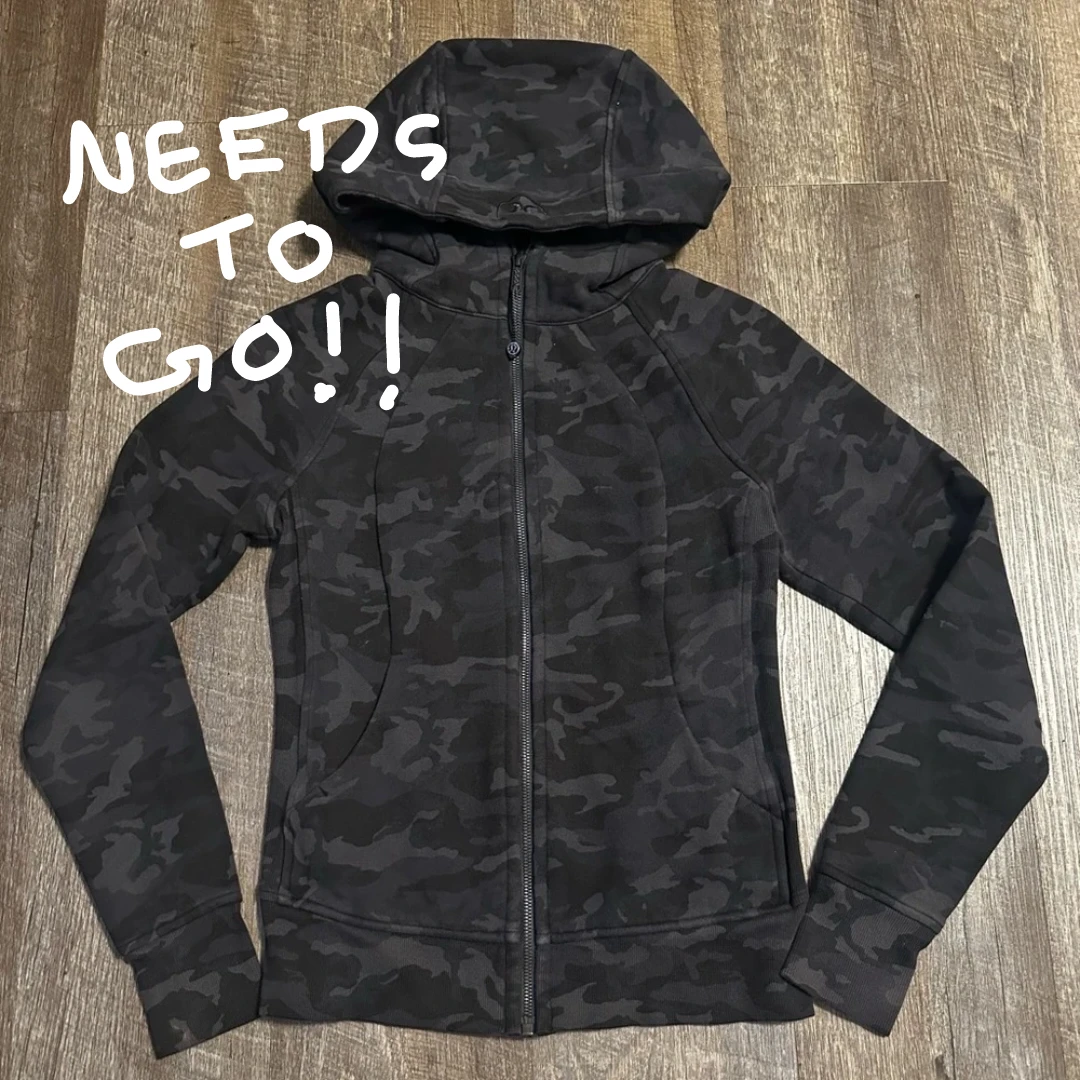 ♡. Lululemon Scuba Hoodie Gray Camo