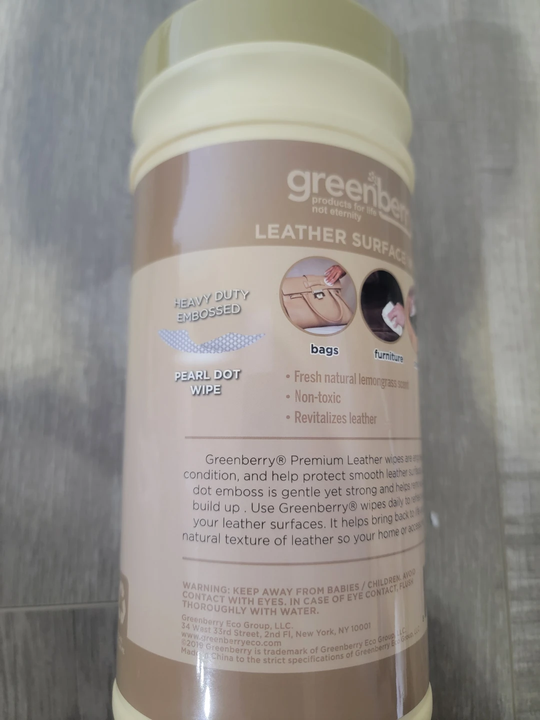 Greenberry Leather Surface Wipes 100 Count - photo 4