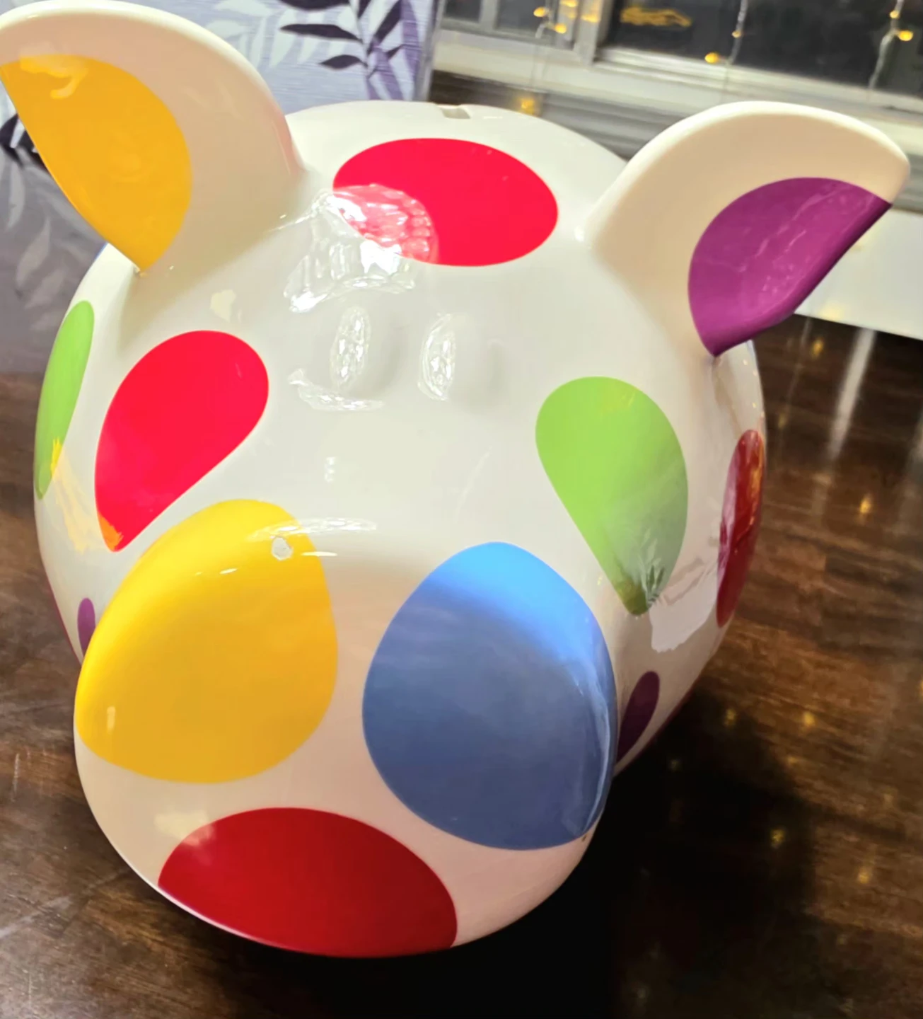 Salt & Pepper Polka Dot Piggy Bank - photo 2