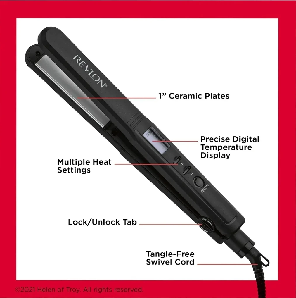 Revlon 1" Ceramic Flat Iron - photo 4
