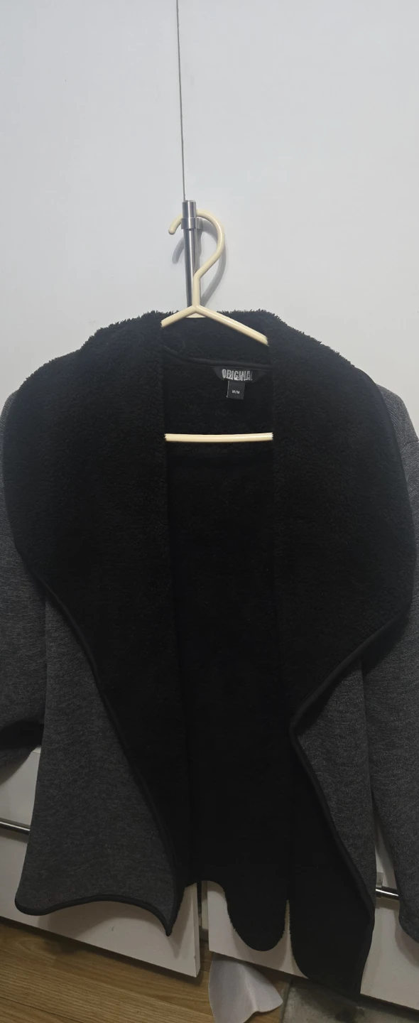 Original Brand Sherpa-Lined Open Cardigan