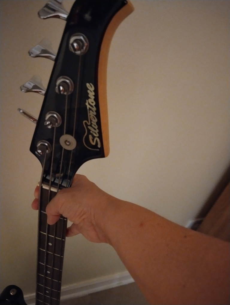 Silvertone Electric Bass Guitar