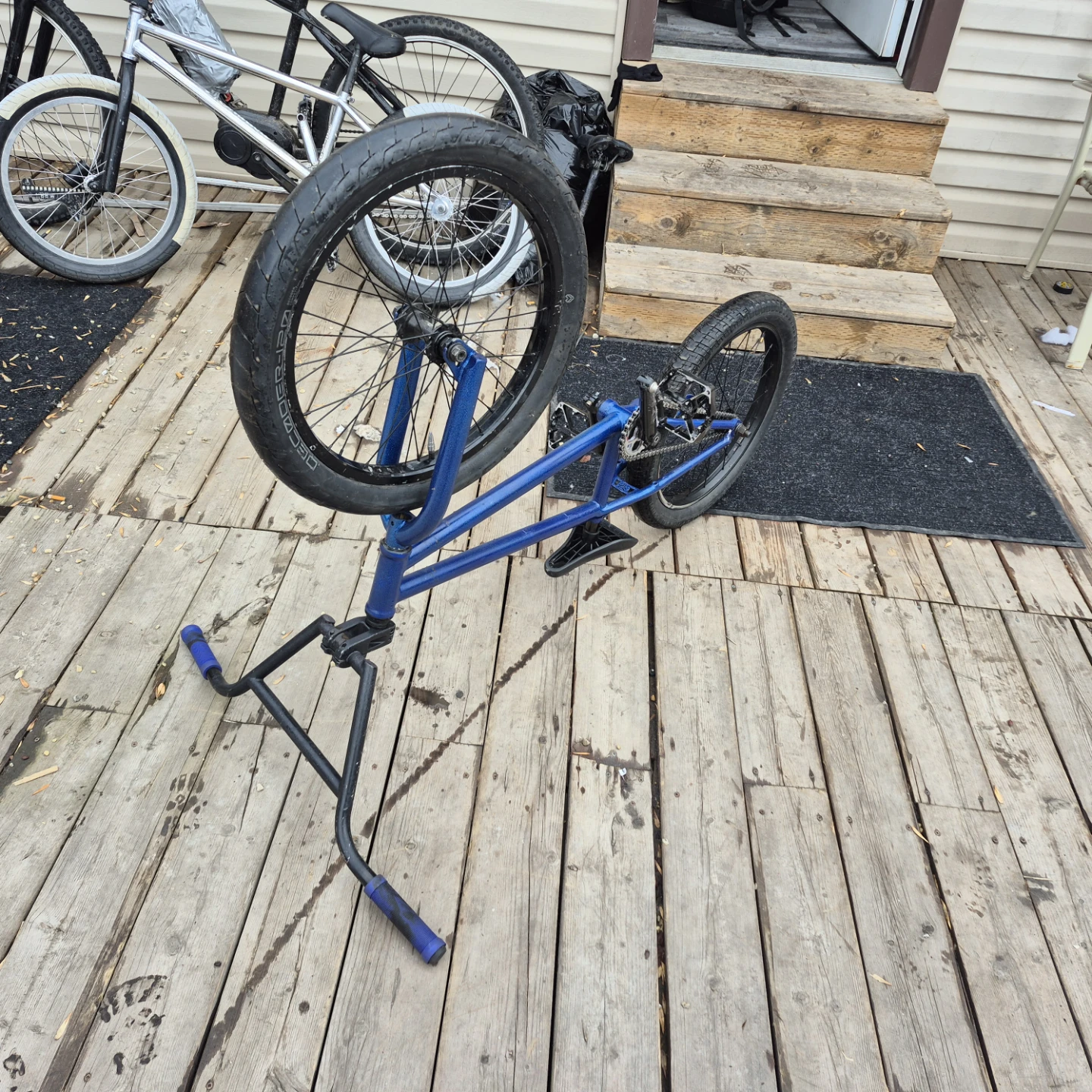 Blue BMX Bicycle