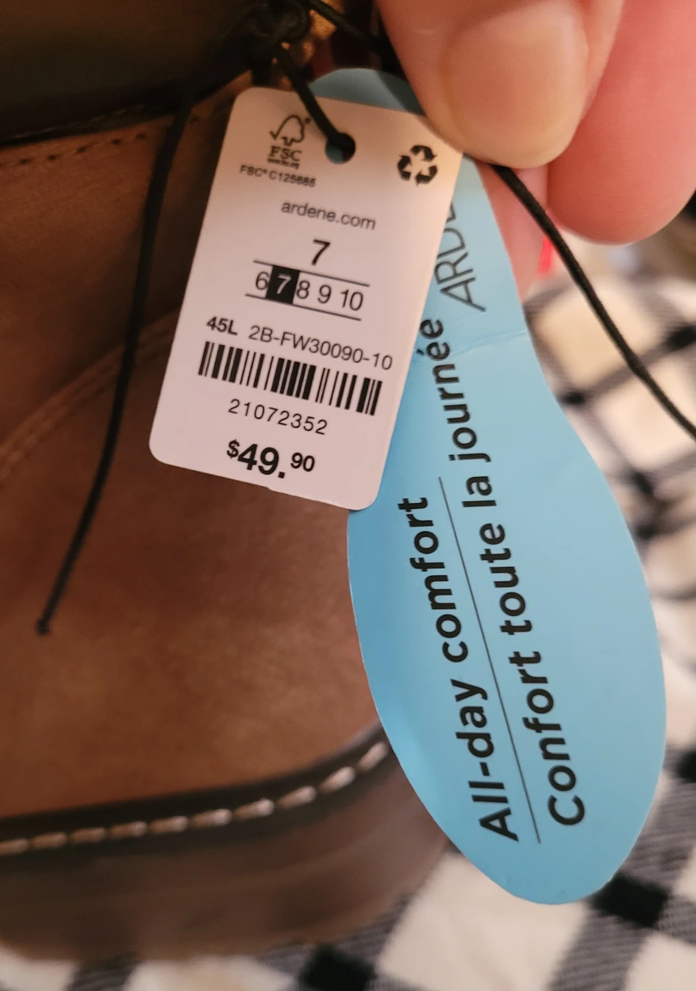 Ardene Lace-Up Boots - Brown - Size 7 - photo 3