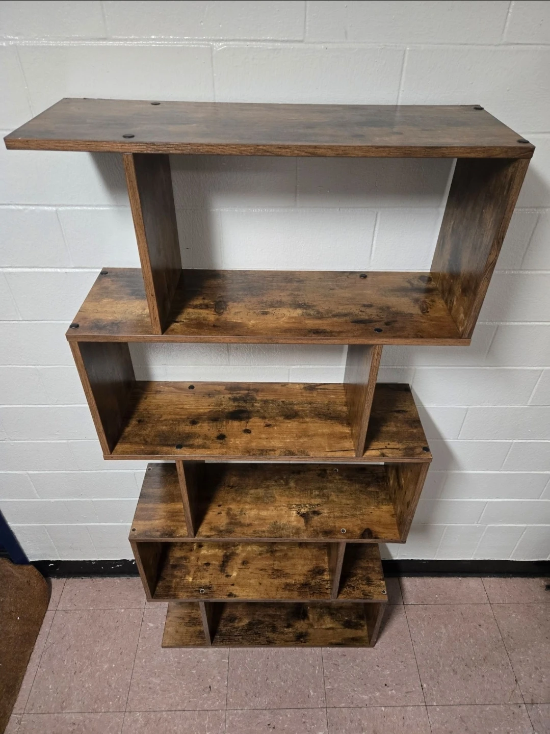Rustic Geometric S-Shape 5-Tier Bookshelf Display Tower - CASH - photo 3