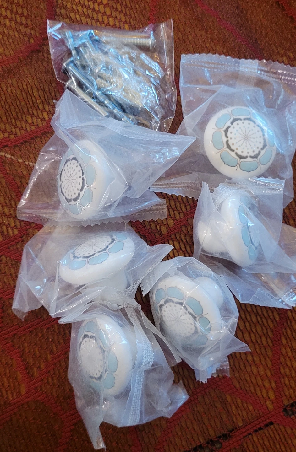 Set of 6 Decorative Floral Drawer Knobs - photo 3
