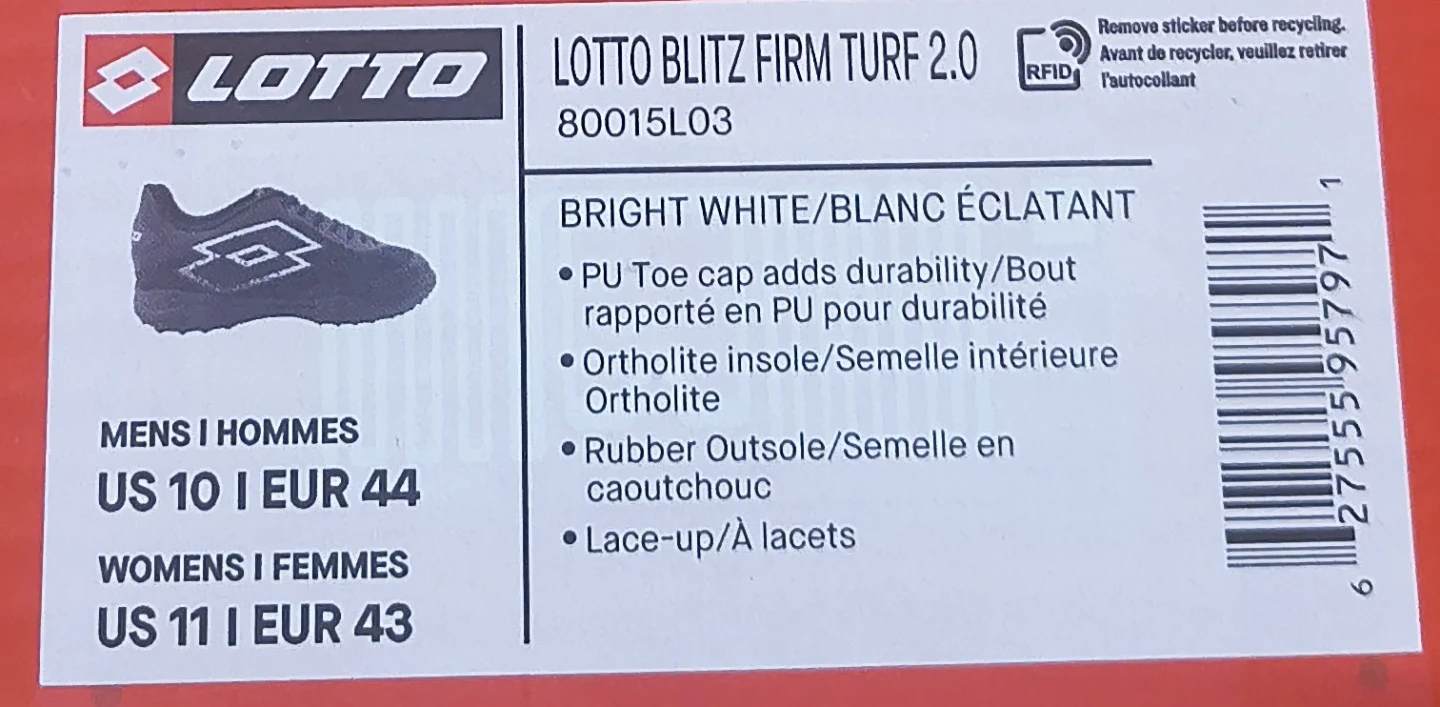 Lotto Blitz Firm Turf 2.0 Soccer Shoes - photo 4