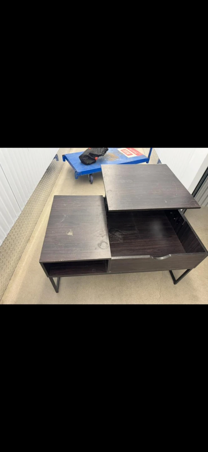 Dark Wood Lift-Top Coffee Table - photo 3