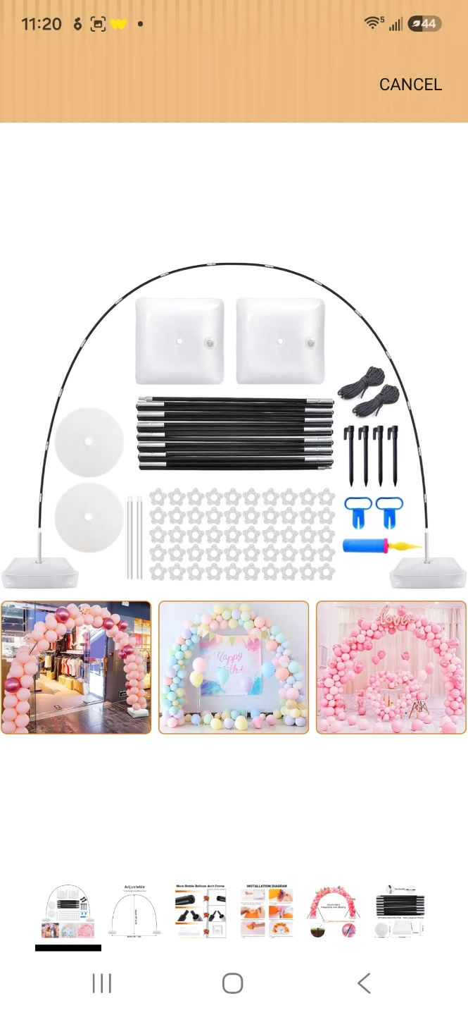 Adjustable Balloon Arch Frame Kit