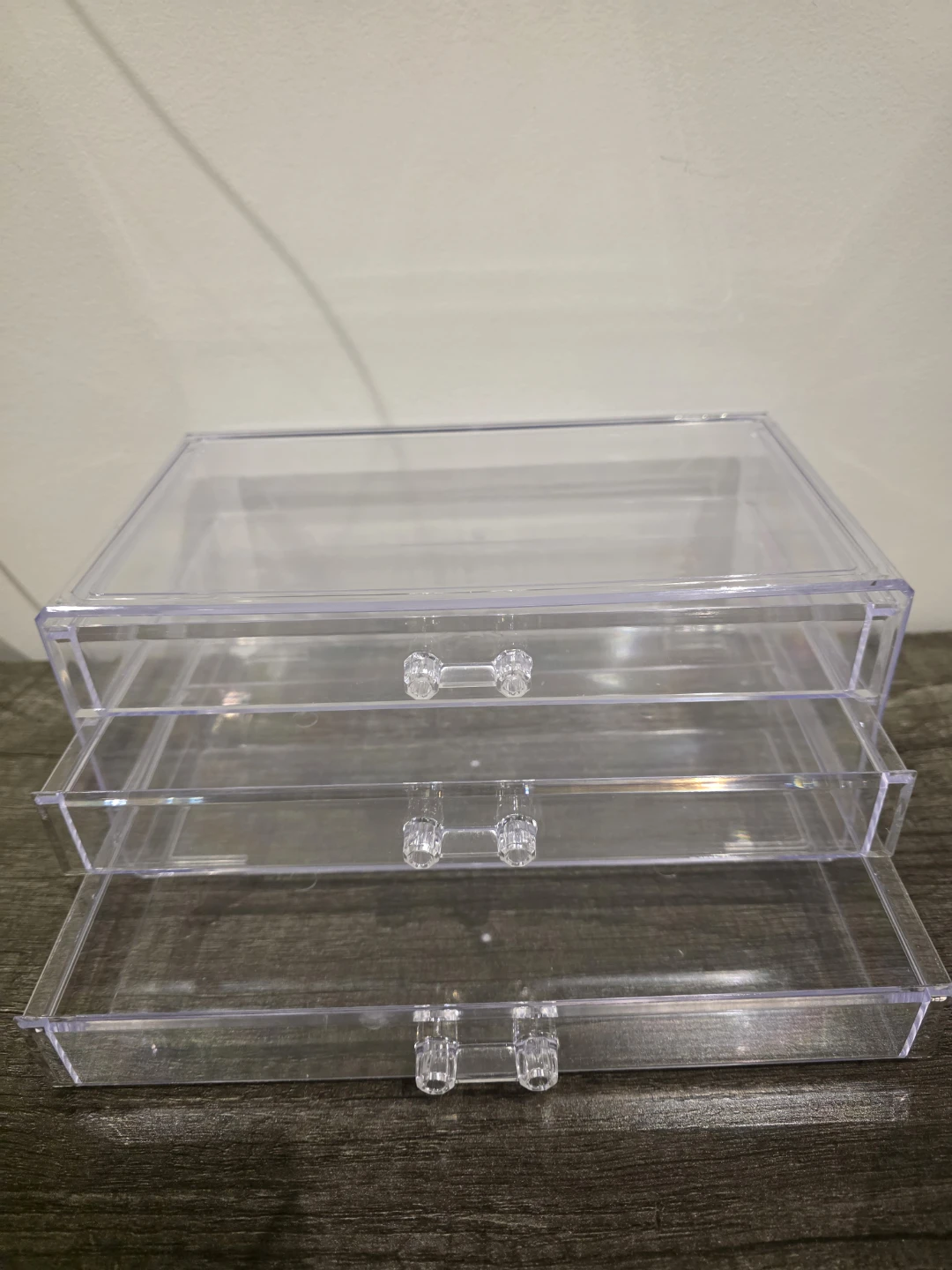 Clear Acrylic 3-Drawer Organizer