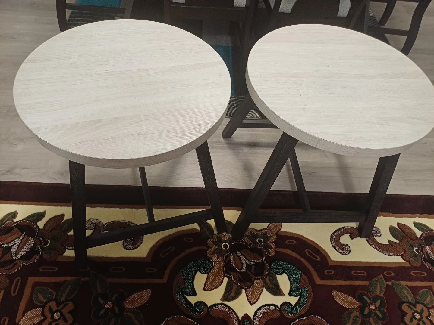 Set of 3 round coffee tables - photo 2