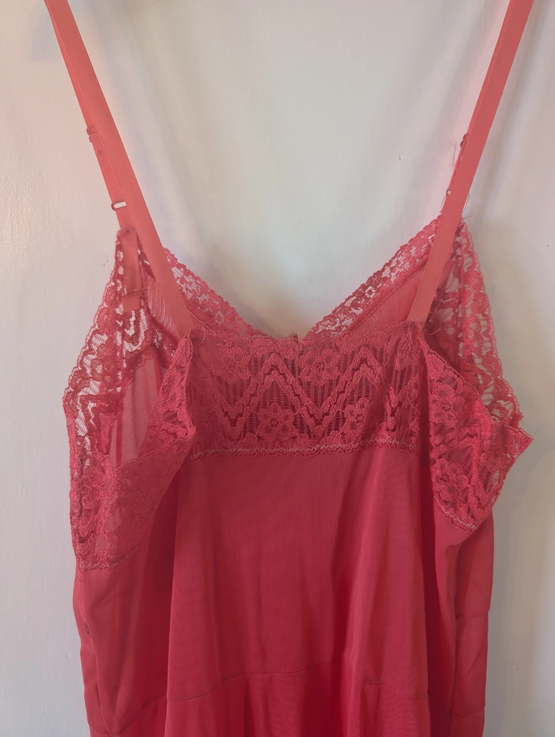 Vintage Coral Pink Lingerie Slip - photo 3