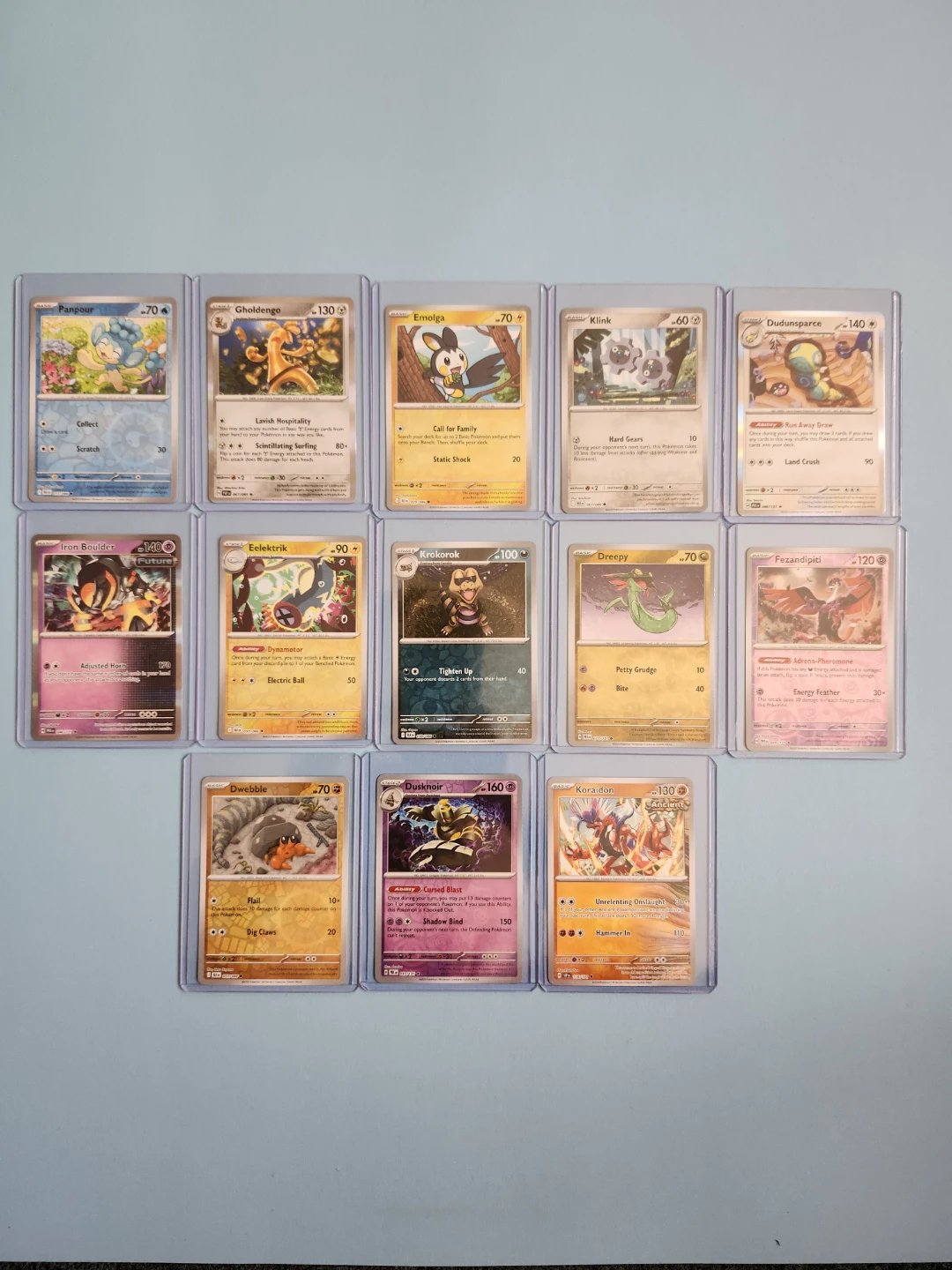Set of 13 Pokémon Trading Cards