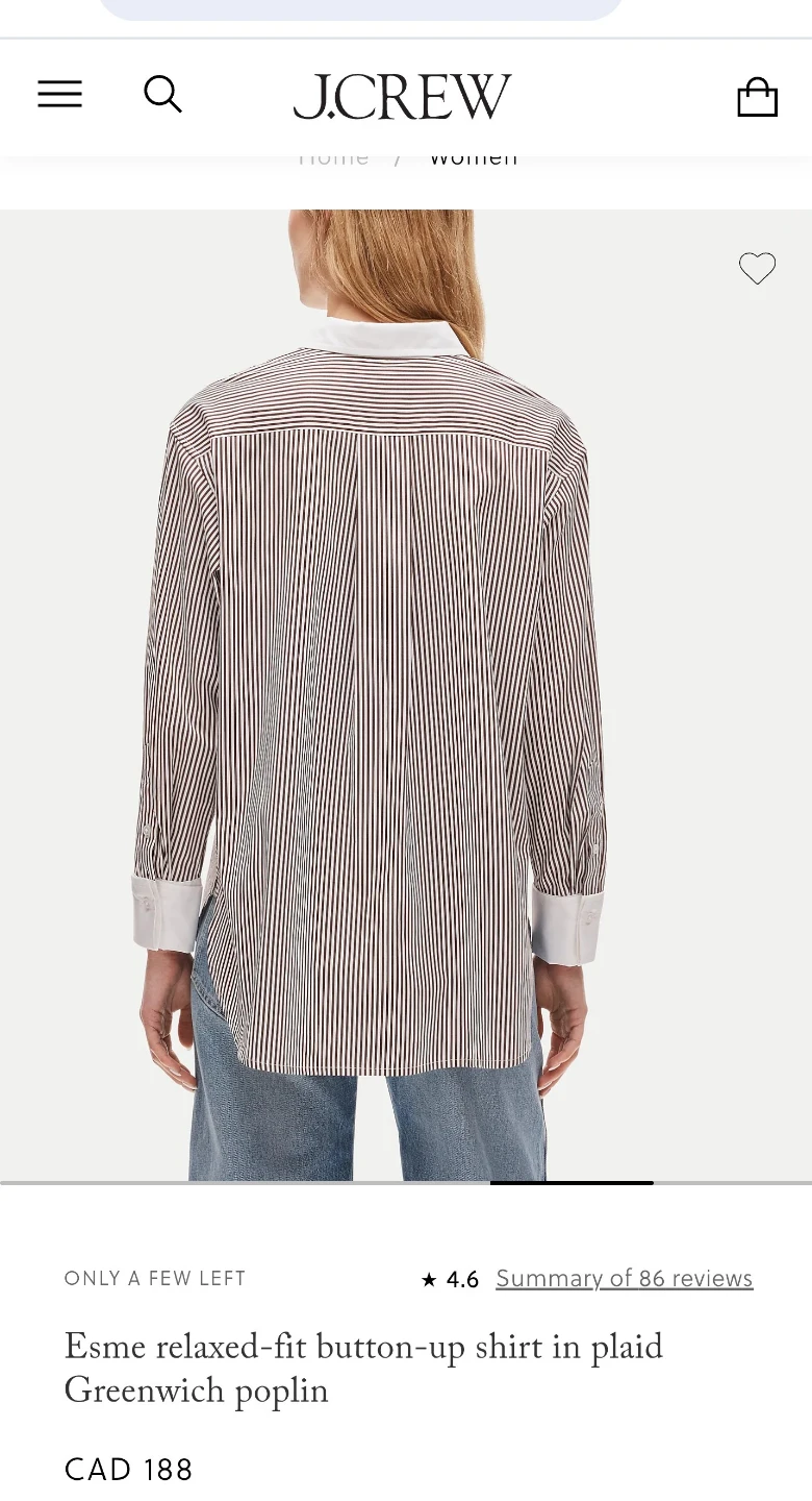J.Crew Esme Relaxed-Fit Poplin Shirt - photo 3