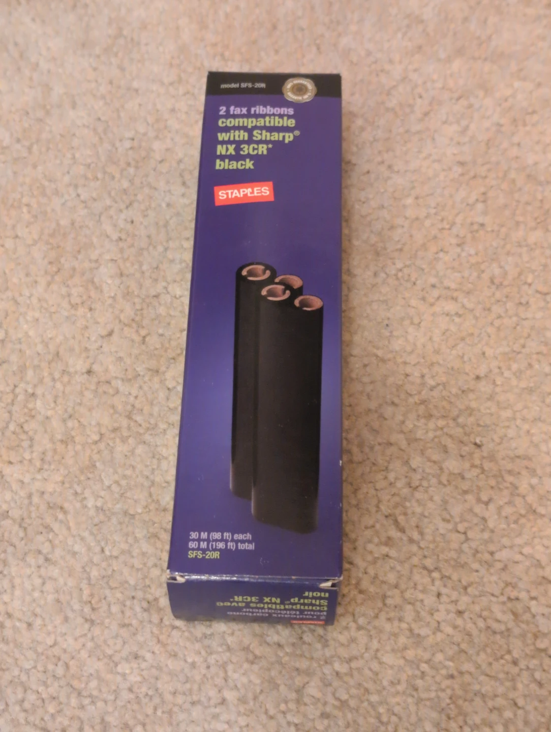 Staples Fax Ribbons for Sharp NX 3CR (Model SFS-20R)