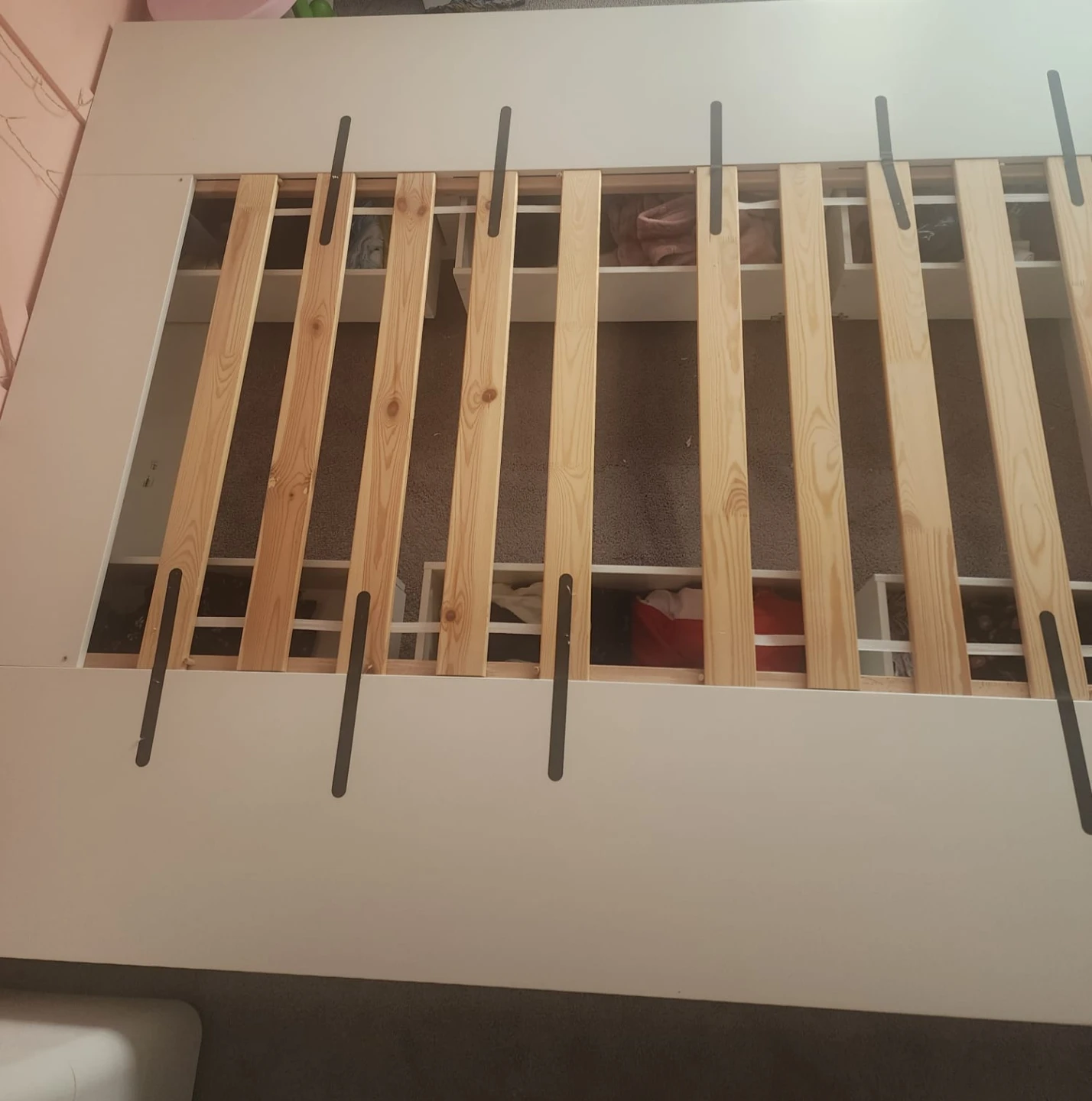 IKEA NORDLI Queen Bed Frame with 6 Storage Drawers – Like New - photo 2
