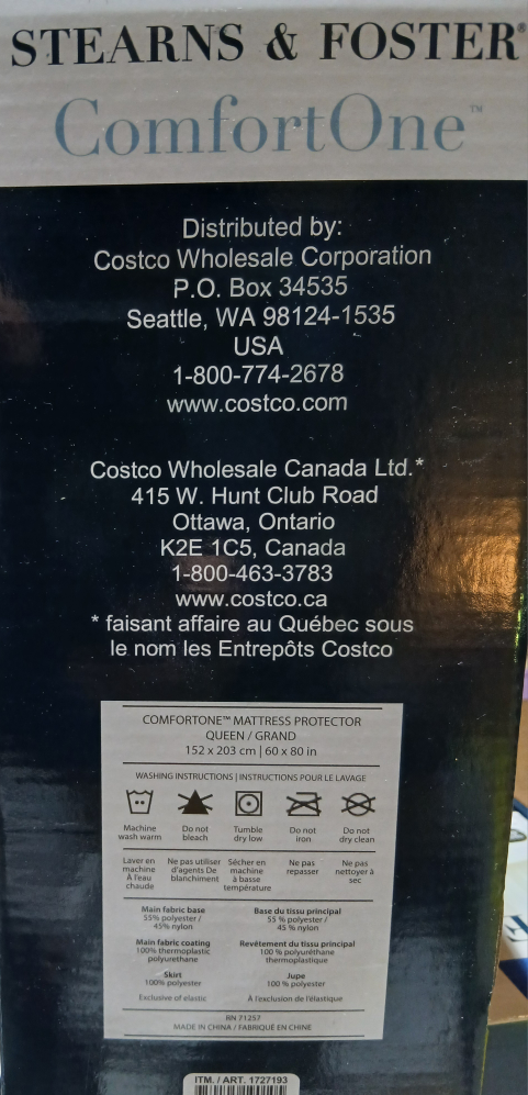 Stearns & Foster ComfortOne Queen Mattress Protector - photo 2
