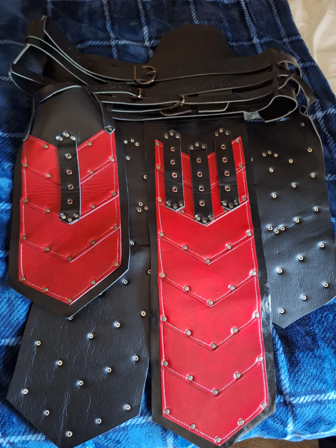 Medieval Style Leather Tasset Belt - photo 2