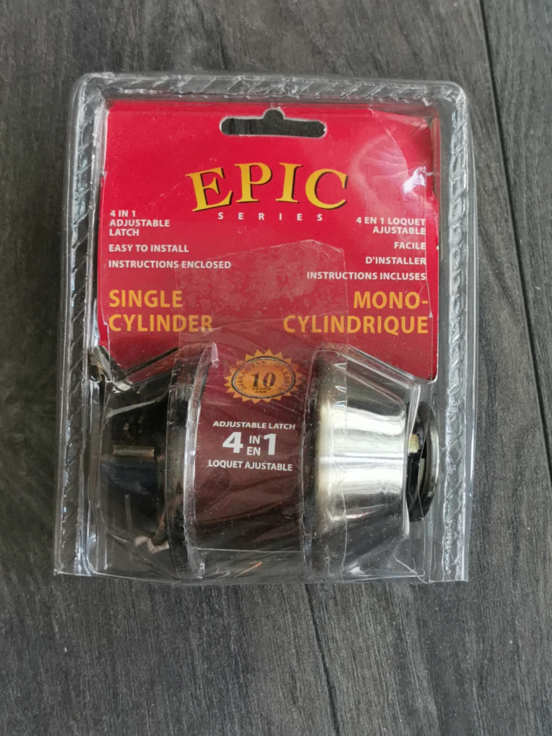 EPIC Series single cylinder deadbolt