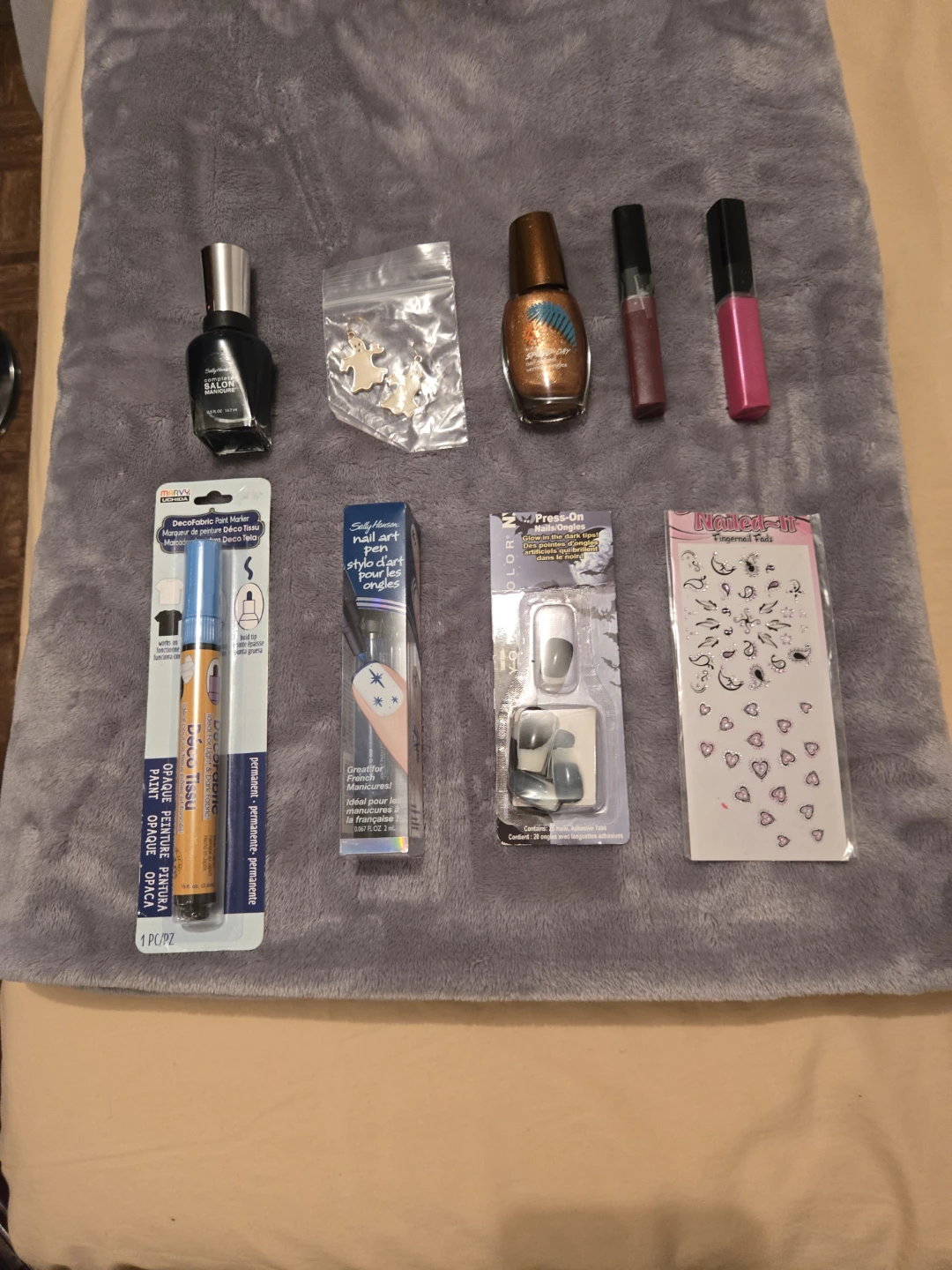 Assorted Nail Art and Crafting Supplies Set