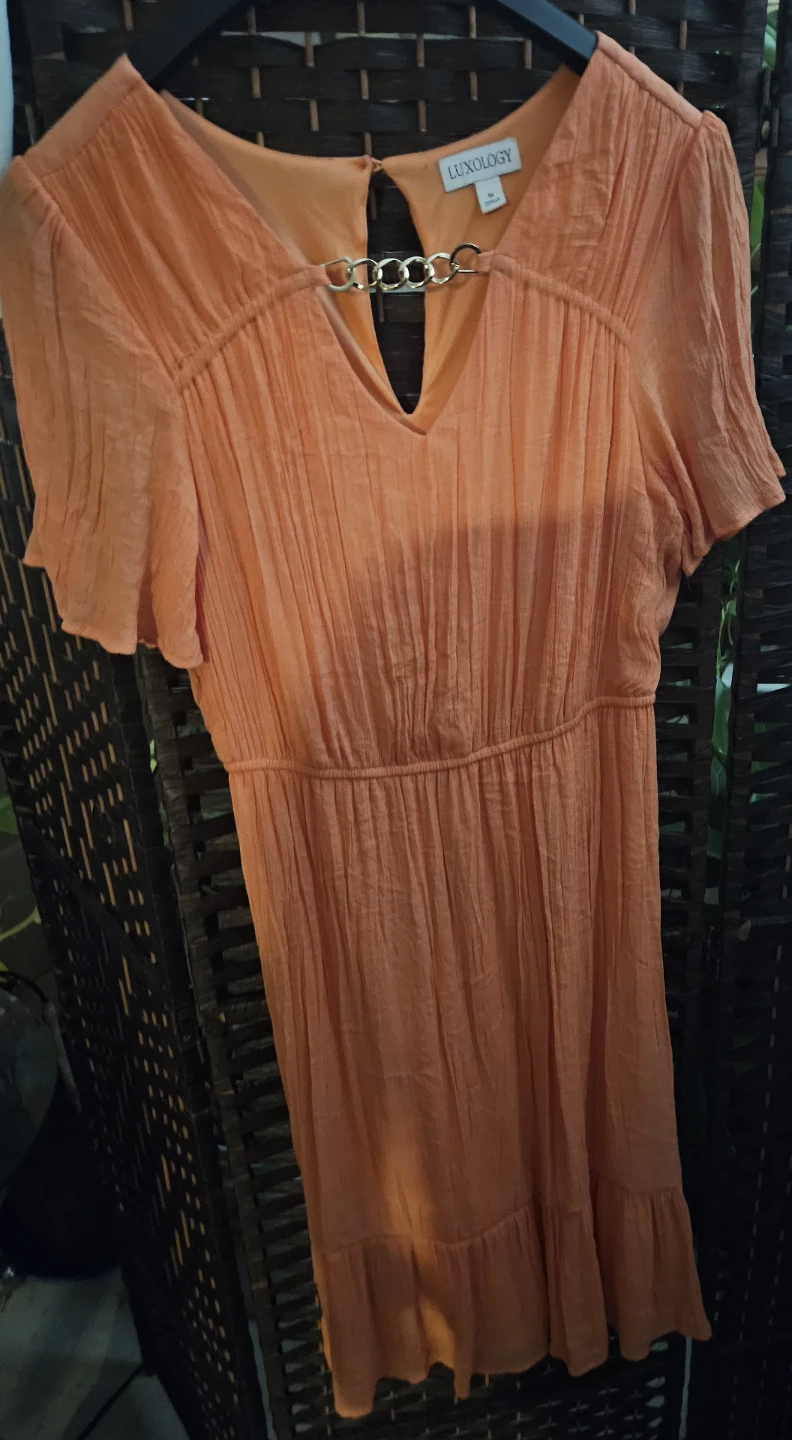 Luxology Orange Dress 1X - photo 4